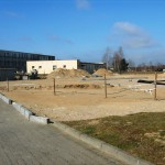 Stan budowy lądowiska z marca 2012 roku.