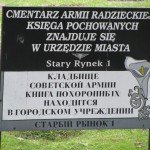 Ta tablica znajdowała się do stycznia 2012 przy cmentarzu