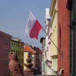 Biało-czerwona flaga pijawia się na ratuszu tylko podczas sesji rady oraz w dniach świąt narodowych.
